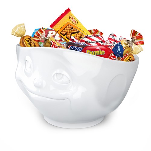 Ansiktsskål med godis