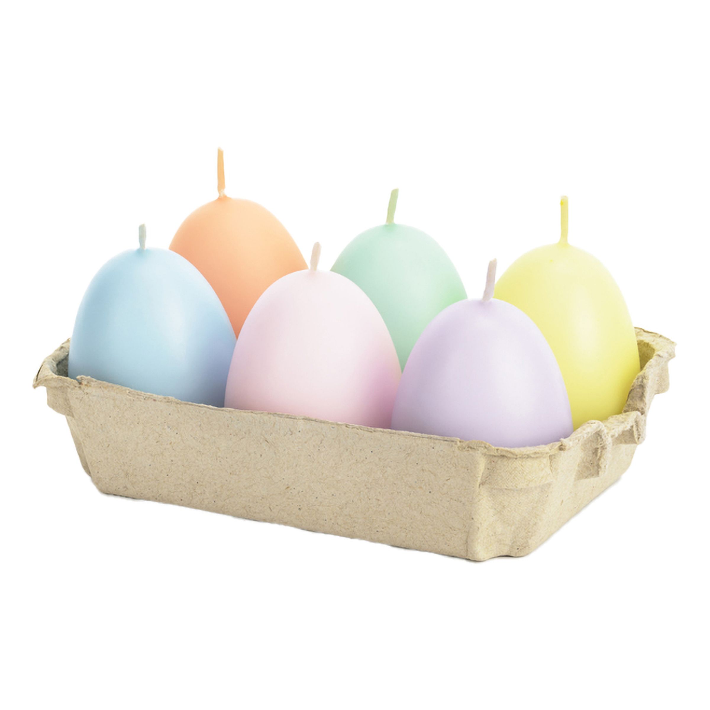 Stearinljus Äggformat Pastellmix