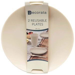 Återanvändbara Djupa Tallrikar Cream Decorata