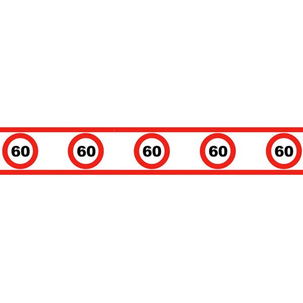 Avspärrningsband Trafikskylt 60
