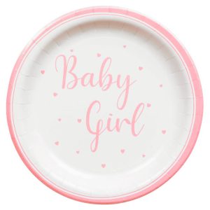 Baby Girl Papperstallrikar