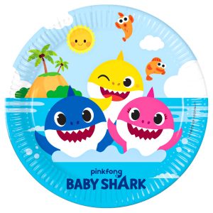 Baby Shark Kalas Papperstallrikar