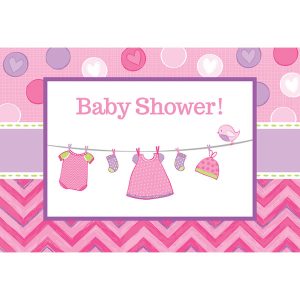 Baby Shower It&apos;s a Baby Girl Inbjudningskort