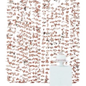 Backdrop Blommor Roséguld Metallic