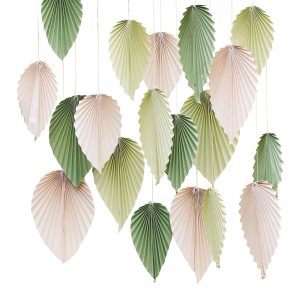 Backdrop Palmblad Grön Mix