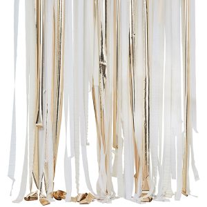Backdrop Streamers Guldmetallic