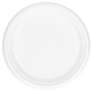 Bagasse Tallrikar Vit 24 cm 50-pack
