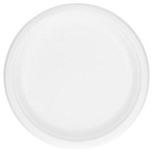 Bagasse Tallrikar Vit 26 cm 50-pack