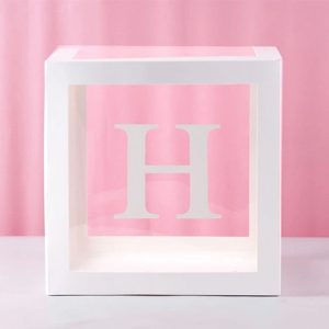 Ballongbox med Bokstav - Bokstav H