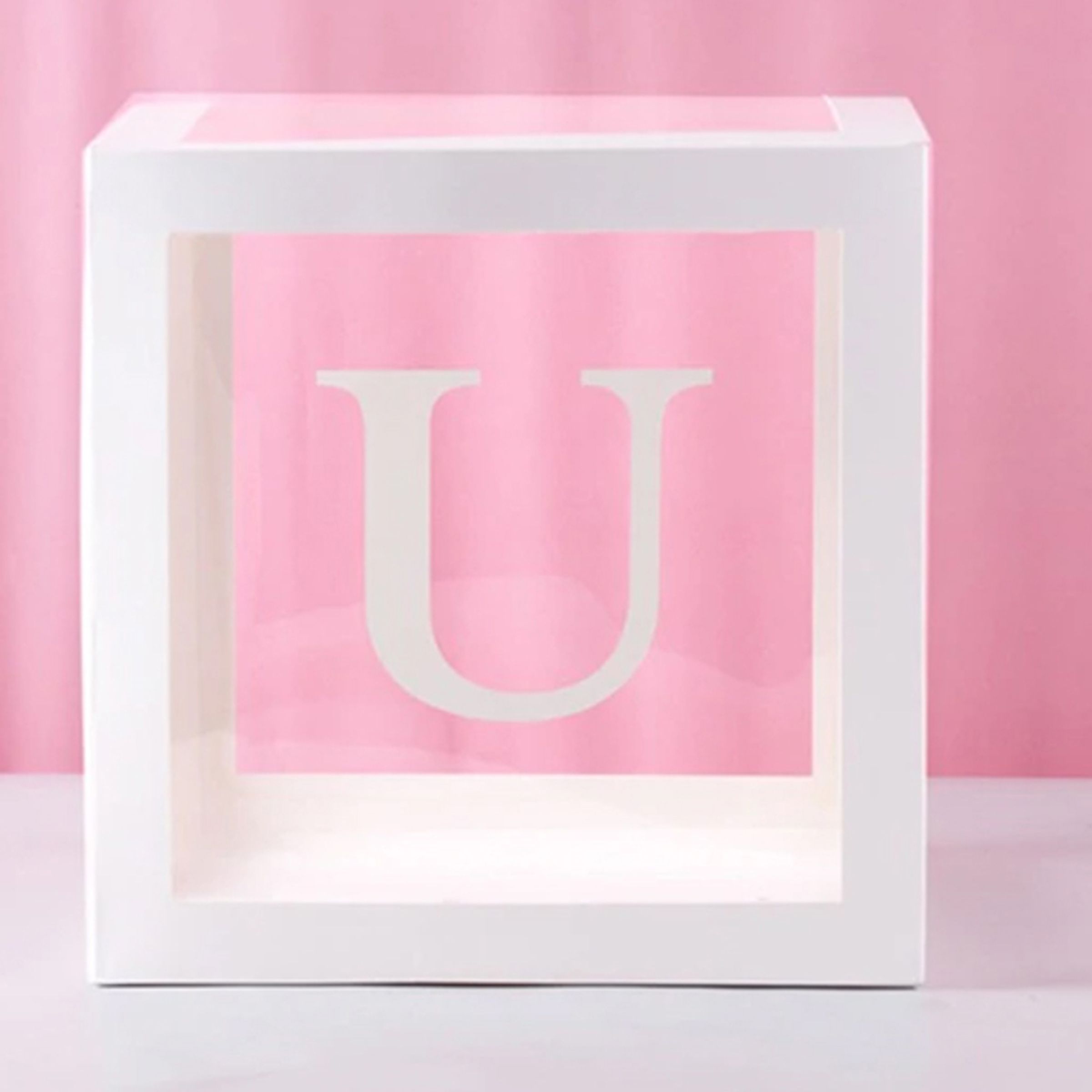 Ballongbox med Bokstav - Bokstav U