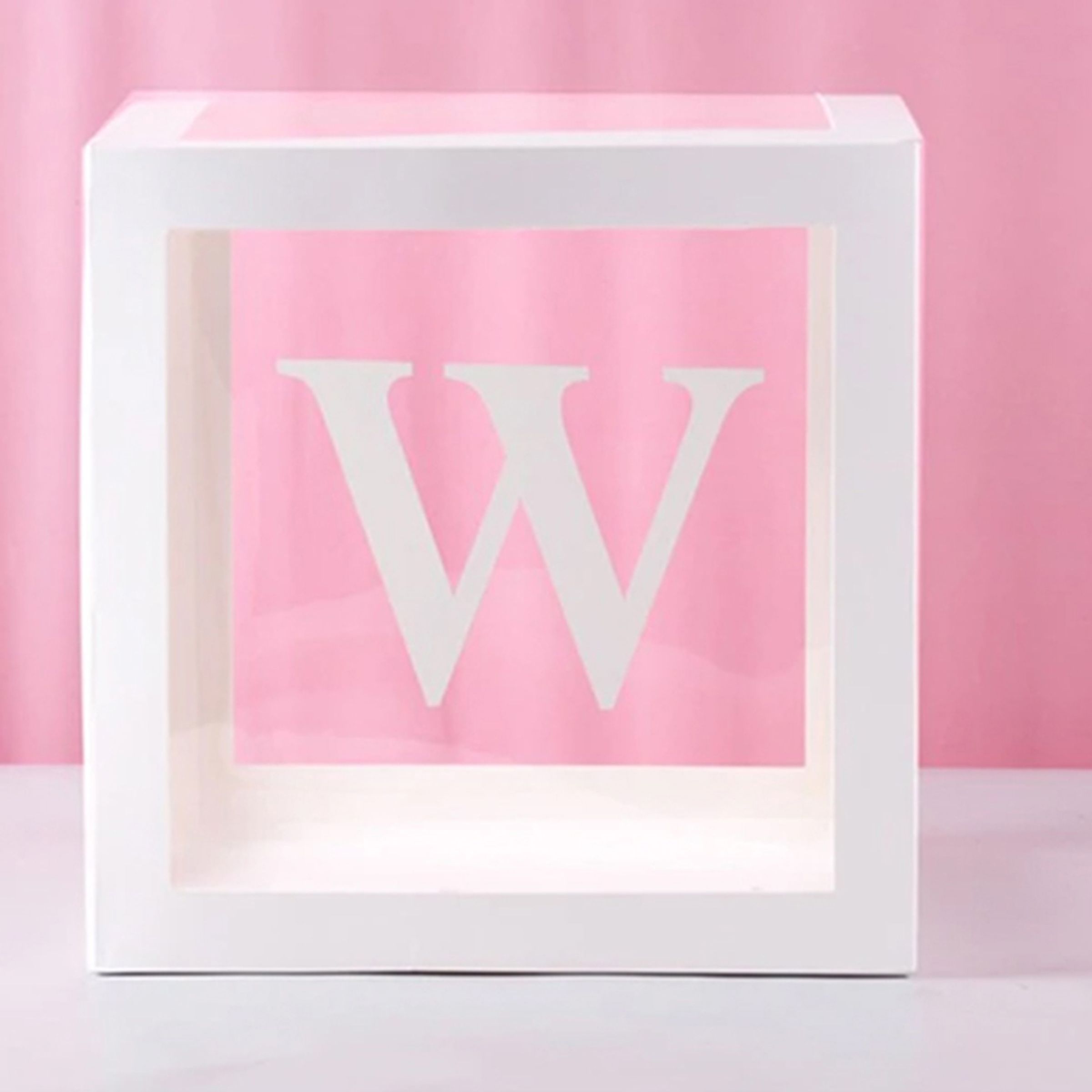 Ballongbox med Bokstav - Bokstav W