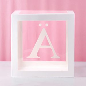 Ballongbox med Bokstav - Bokstav Ä