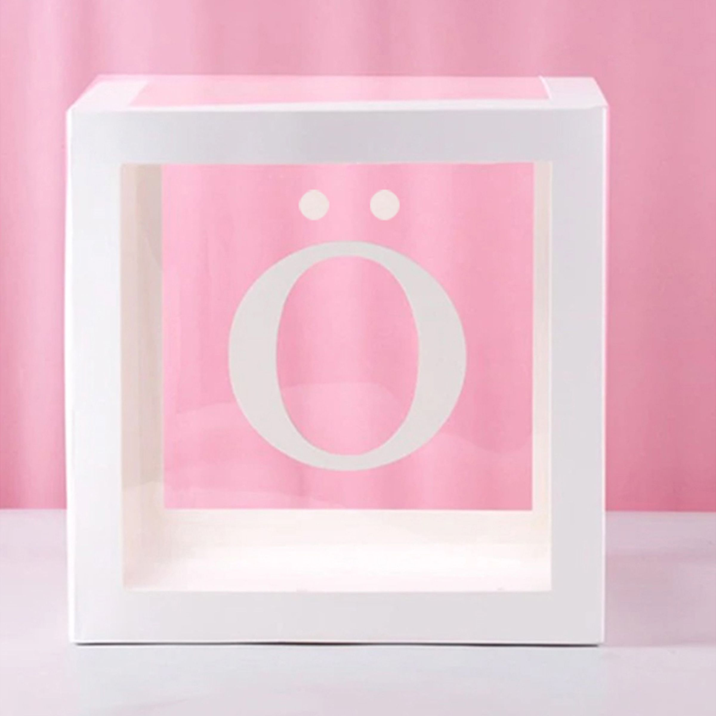 Ballongbox med Bokstav - Bokstav Ö