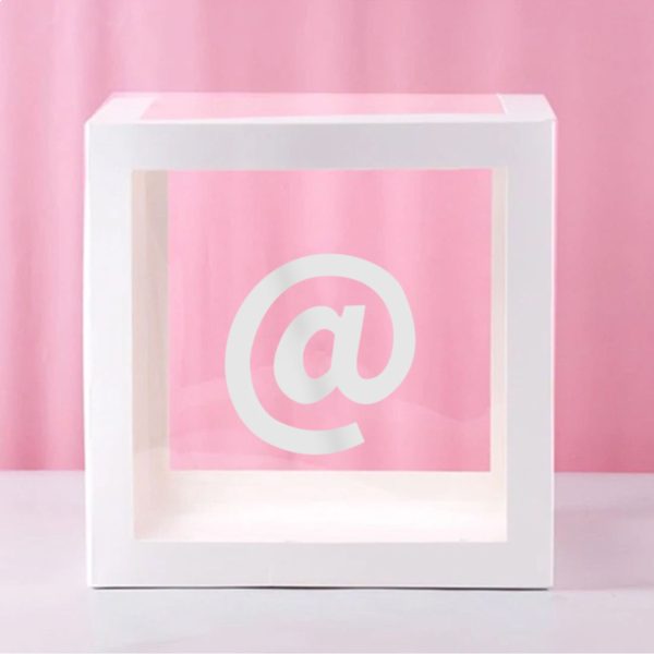 Ballongbox med Bokstav - Symbol @