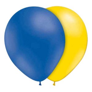 Ballonger Blå/Gula - 100-pack