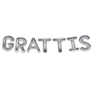 Ballonggirlang Grattis Silver