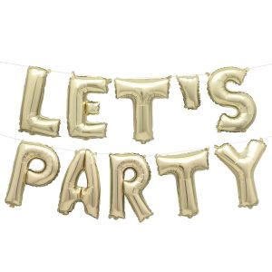 Ballonggirlang Let&apos;s Party Guld