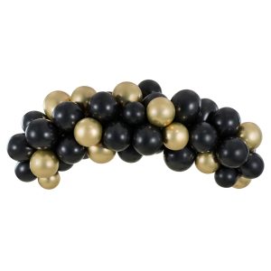 Ballonggirlang Svart och Guld