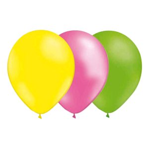 Ballongkombo Ljusgul/Limegrön/Metallic/Ljusrosa - 15-pack