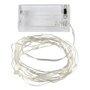 Batteridriven LED Ljusslinga Silver