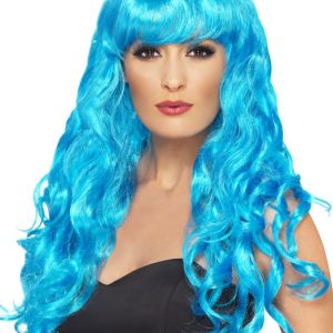 Blå Lockig Peruk Siren