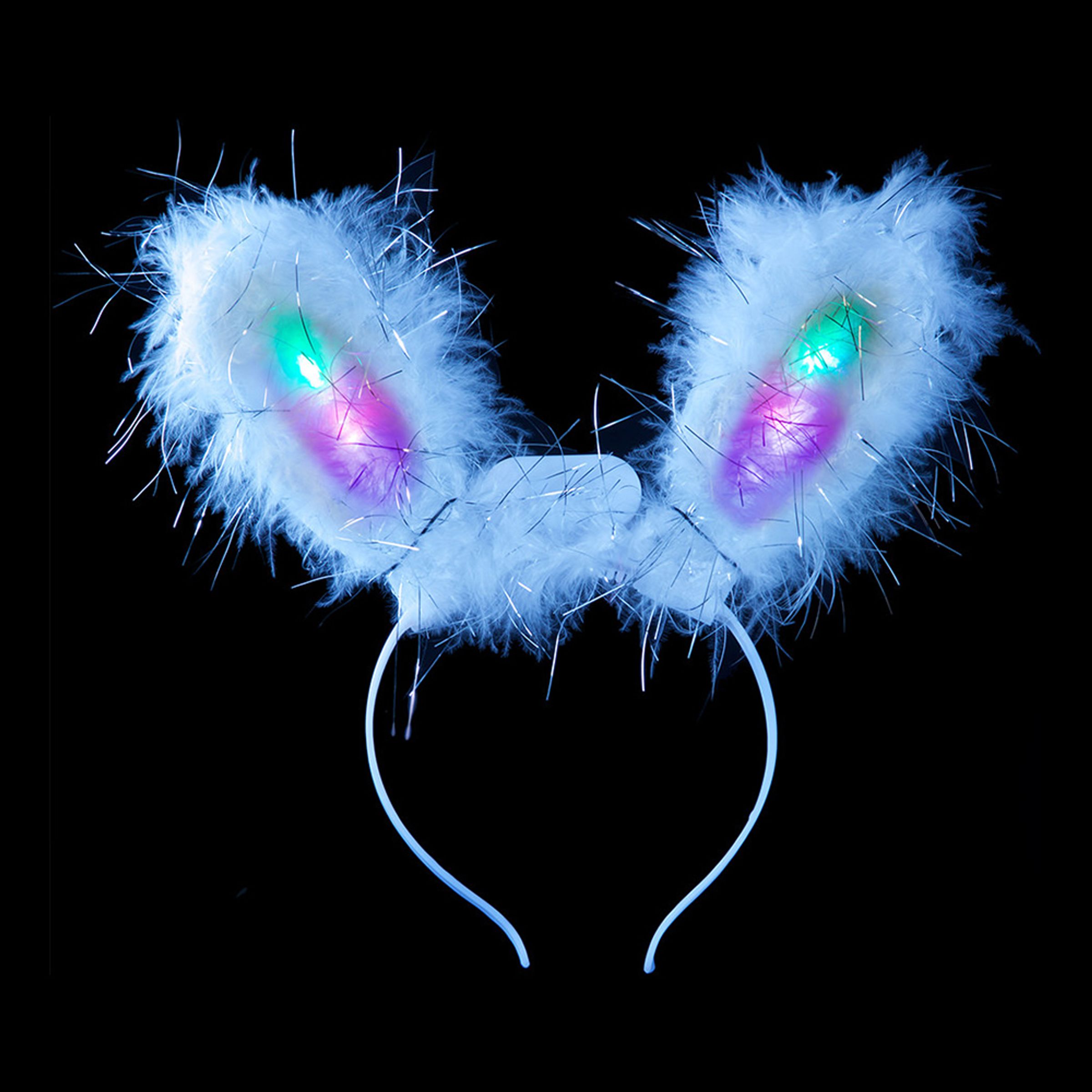 Blinkande Kaninöron - Vit