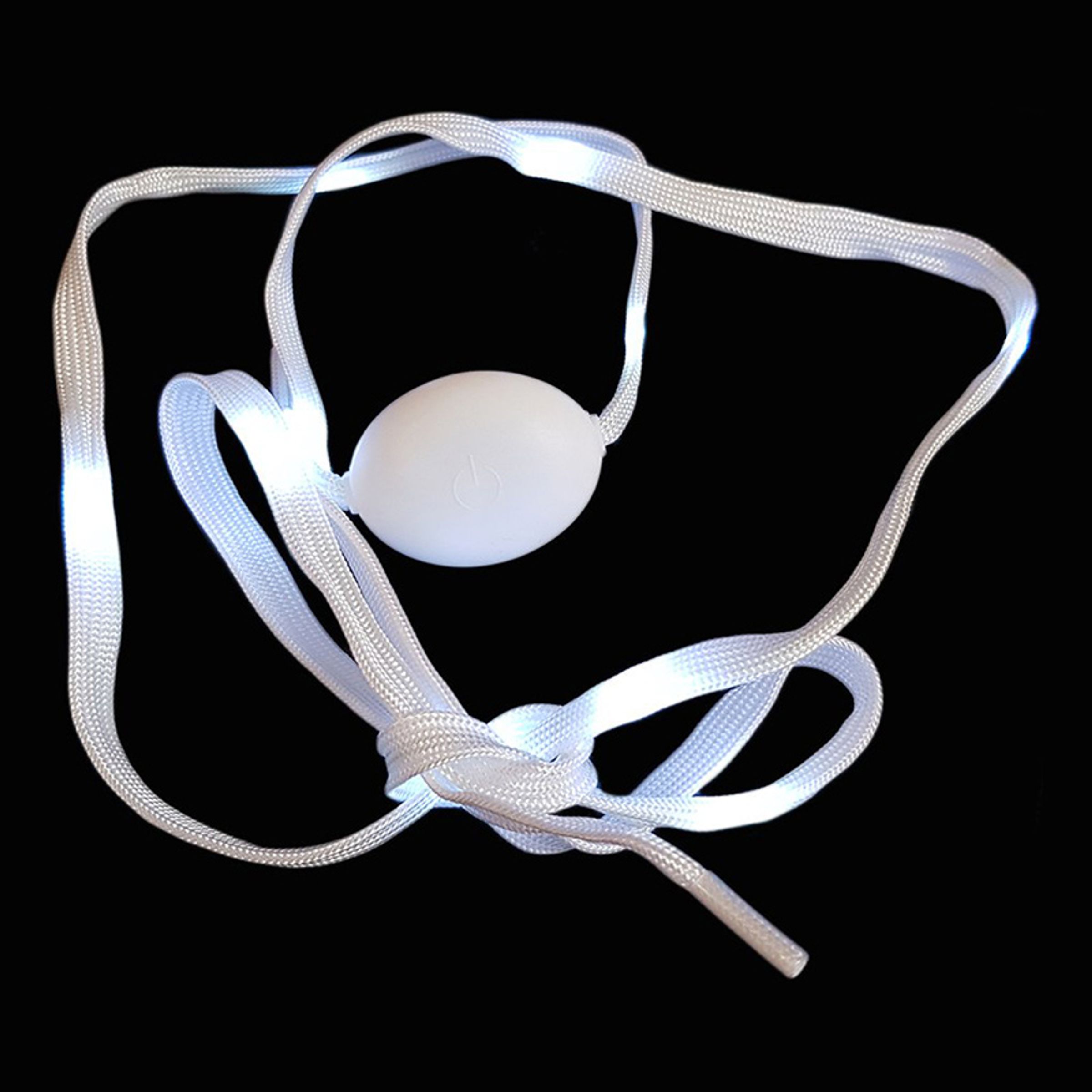 Blinkande Skosnören - Vit