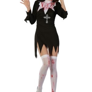 Blodig Nunna Kostym Maskeraddräkt