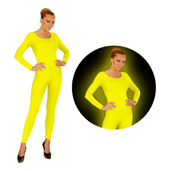 Bodysuit UV Neon Gul - X-Large