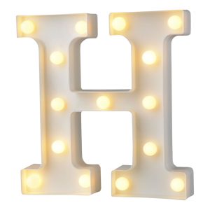 Bokstav med LED-Belysning - Bokstav H