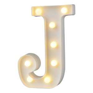Bokstav med LED-Belysning - Bokstav J