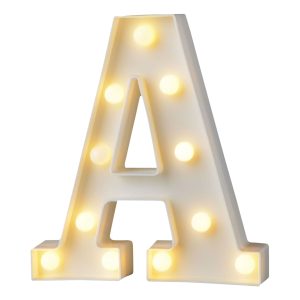Bokstav med LED-Belysning - Bokstav A