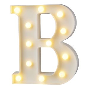 Bokstav med LED-Belysning - Bokstav B