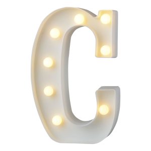 Bokstav med LED-Belysning - Bokstav C