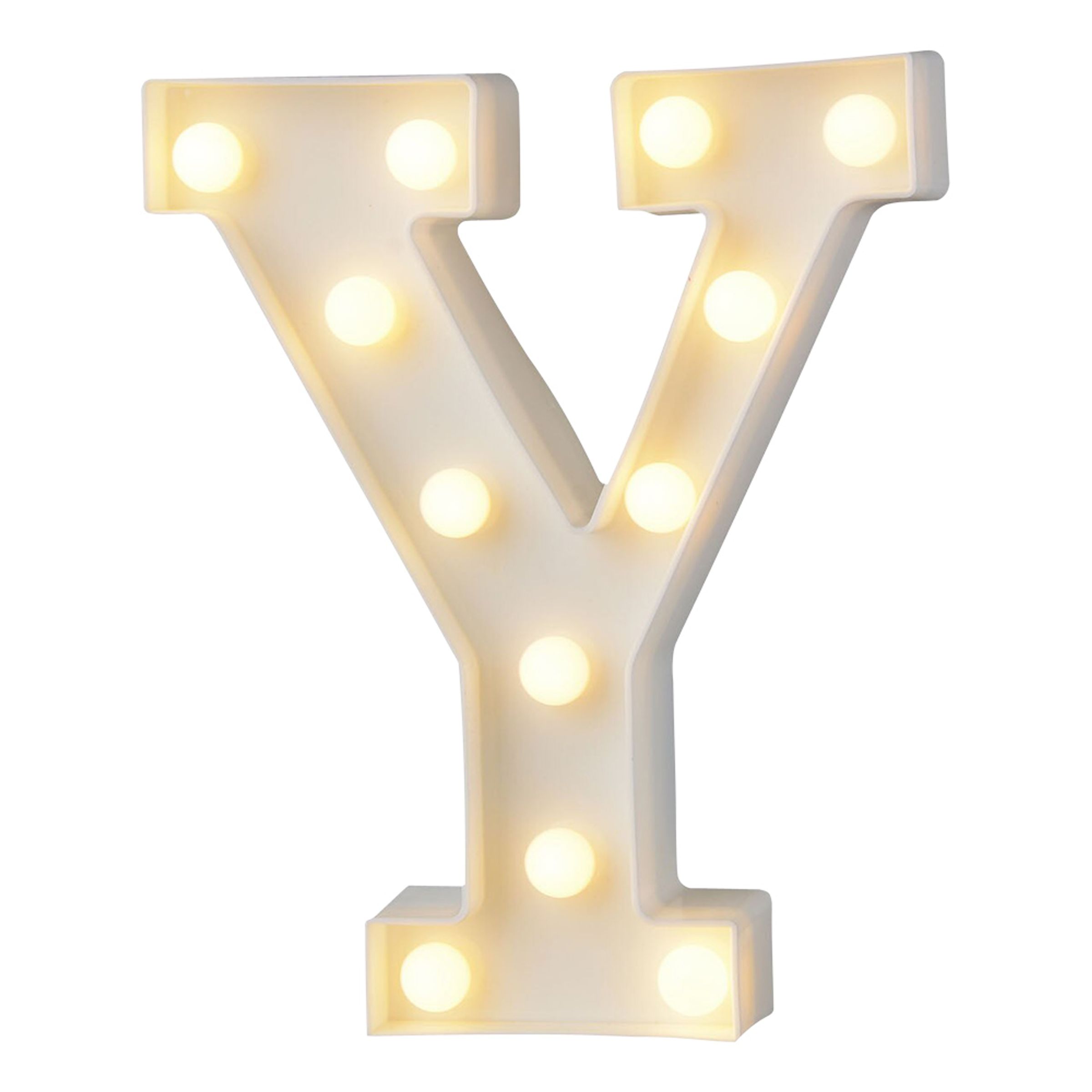Bokstav med LED-Belysning - Bokstav Y