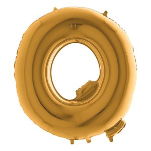 Bokstavsballong Guld Metallic - Bokstav Q