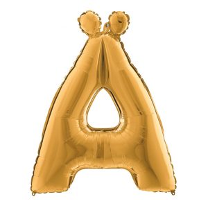 Bokstavsballong Guld Metallic - Bokstav Ä