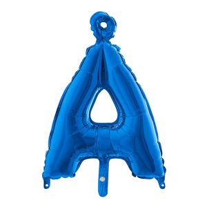 Bokstavsballong Mini Blå Metallic - Bokstav Å