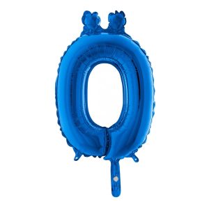 Bokstavsballong Mini Blå Metallic - Bokstav Ö