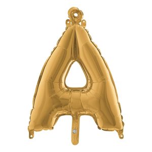 Bokstavsballong Mini Guld - Bokstav Å