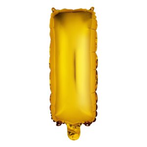 Bokstavsballong Mini Guld Metallic - Bokstav I