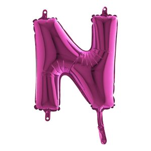 Bokstavsballong Mini Rosa - Bokstav N