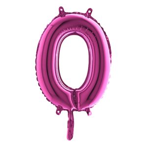 Bokstavsballong Mini Rosa - Bokstav O