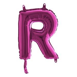 Bokstavsballong Mini Rosa - Bokstav R
