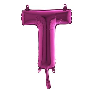 Bokstavsballong Mini Rosa - Bokstav T