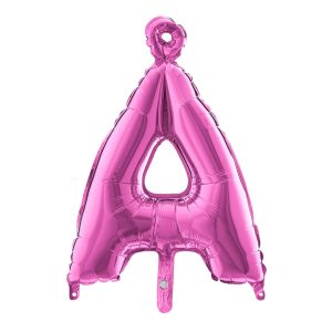 Bokstavsballong Mini Rosa - Bokstav Å