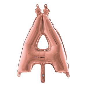 Bokstavsballong Mini Roséguld - Bokstav Ä