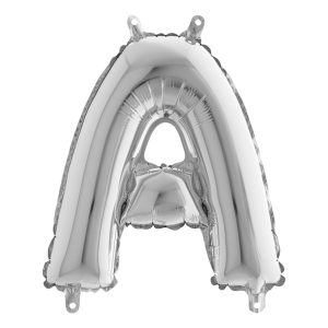 Bokstavsballong Mini Silver - Bokstav A