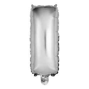 Bokstavsballong Mini Silver Metallic - Bokstav I