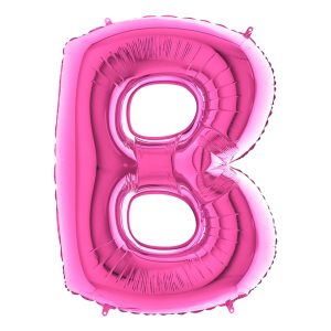 Bokstavsballong Rosa - Bokstav B